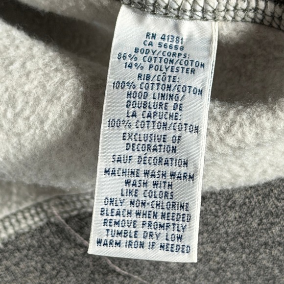 Polo Ralph Lauren Mens Full Zip Hoodie Heather Gray Fleece Pony Logo Medium - Picture 9 of 12